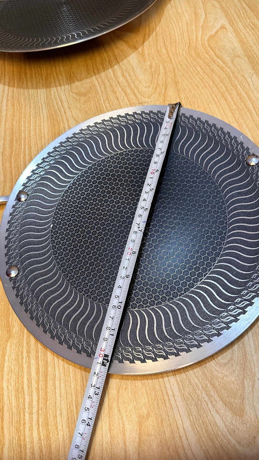 Laser coating honeycomb nonstick Tawa